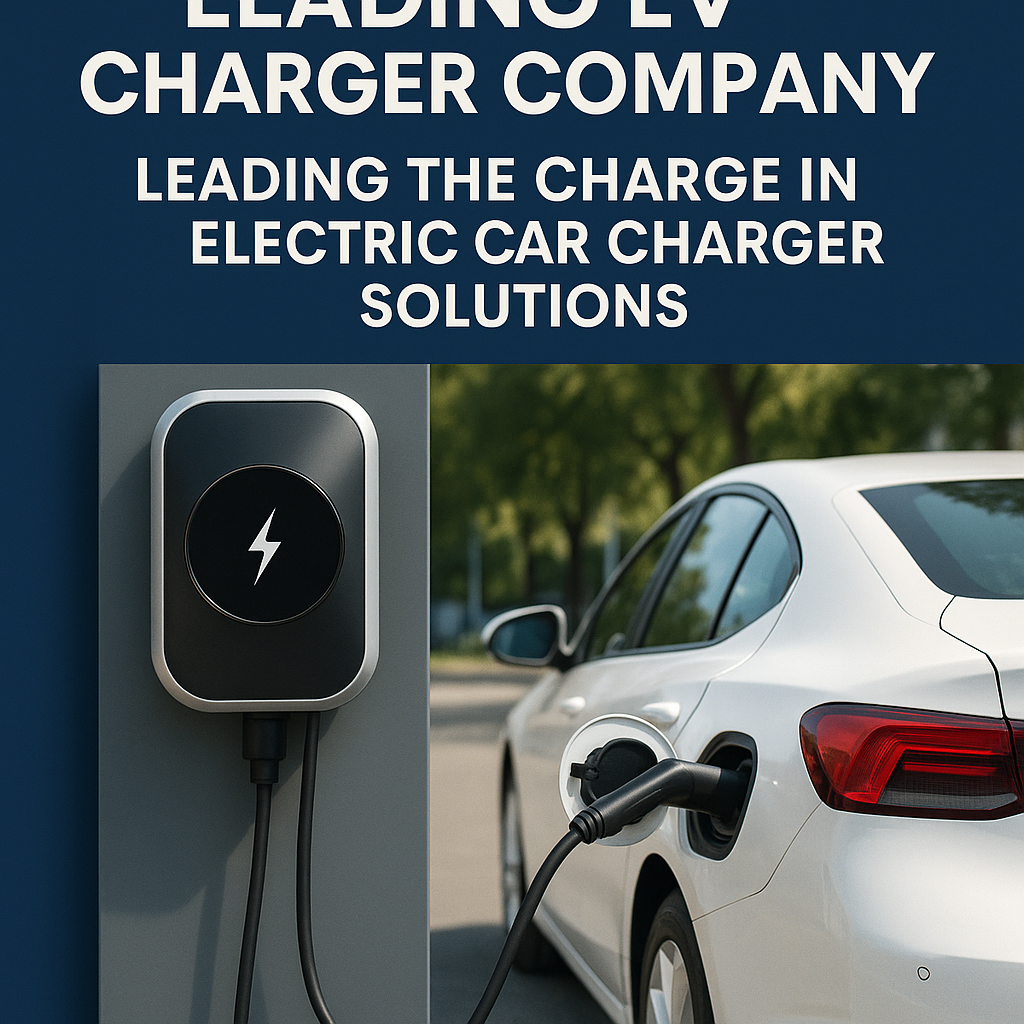 Prominent EV charger company displaying powerful electric car charger, symbolizing a leading charger company in the power bank industry