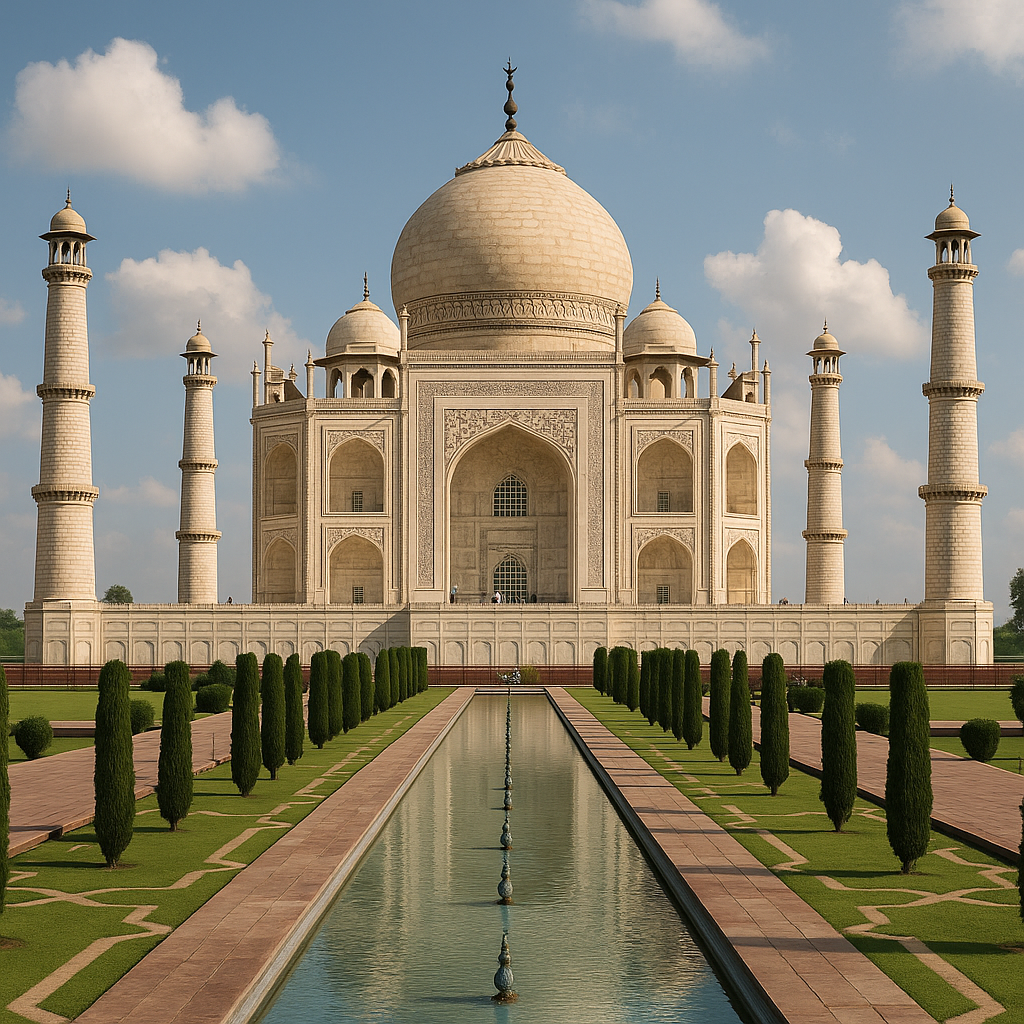 Stunning vector image showcasing the historical monument of India, considered a famous and emblematic attraction.